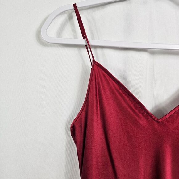 NK IMODE Dylan Urban Silk Chemise in Red - Size S - Picture 3 of 10